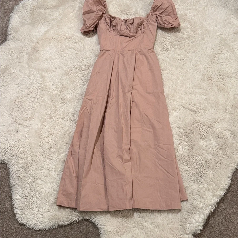 House of CB Blush Pink Mini Dress with Puff Sleeves - Picture 8 of 10